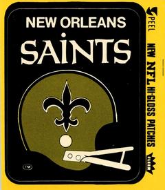 1978 Fleer Team Action - Stickers (Hi-Gloss Patches) #NNO New Orleans Saints Helmet Front