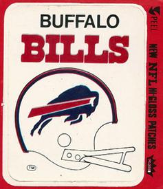 1978 Fleer Team Action - Stickers (Hi-Gloss Patches) #NNO Buffalo Bills Helmet Front