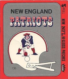 1978 Fleer Team Action - Stickers (Hi-Gloss Patches) #NNO New England Patriots Helmet Front