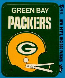 1979 Fleer Team Action - Stickers (Hi-Gloss Patches) #NNO Green Bay Packers Helmet Front