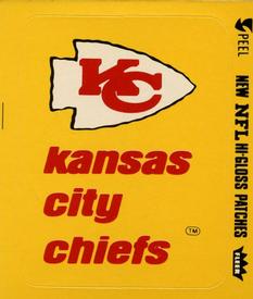 1979 Fleer Team Action - Stickers (Hi-Gloss Patches) #NNO Kansas City Chiefs Logo Front