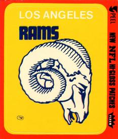 1979 Fleer Team Action - Stickers (Hi-Gloss Patches) #NNO Los Angeles Rams Logo Front