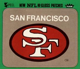 1979 Fleer Team Action - Stickers (Hi-Gloss Patches) #NNO San Francisco 49ers Logo Front