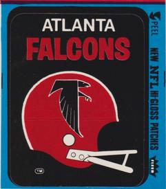 1979 Fleer Team Action - Stickers (Hi-Gloss Patches) #NNO Atlanta Falcons Helmet Front