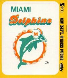 1979 Fleer Team Action - Stickers (Hi-Gloss Patches) #NNO Miami Dolphins Logo Front