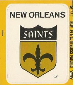 1979 Fleer Team Action - Stickers (Hi-Gloss Patches) #NNO New Orleans Saints Logo Front