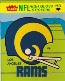 1981 Fleer Team Action - High-Gloss Stickers #NNO Los Angeles Rams Helmet Front
