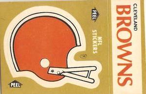 1982 Fleer Team Action - Stickers #NNO Cleveland Browns Helmet Front