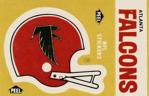 1983 Fleer Team Action - Stickers #NNO Atlanta Falcons Helmet Front