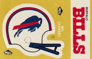 1983 Fleer Team Action - Stickers #NNO Buffalo Bills Helmet Front