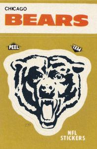 1983 Fleer Team Action - Stickers #NNO Chicago Bears Logo Front