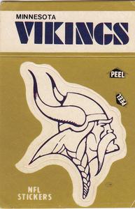 1983 Fleer Team Action - Stickers #NNO Minnesota Vikings Logo Front