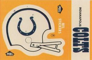 1984 Fleer Team Action - Stickers #NNO Indianapolis Colts Helmet Front
