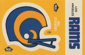1984 Fleer Team Action - Stickers #NNO Los Angeles Rams Helmet Front