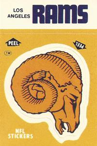 1984 Fleer Team Action - Stickers #NNO Los Angeles Rams Logo Front