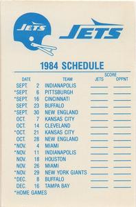 1984 Fleer Team Action - Stickers #NNO New York Jets Helmet Back