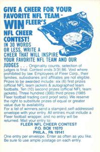 1985 Fleer Team Action - Stickers #NNO Atlanta Falcons Helmet Back