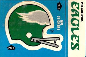 1985 Fleer Team Action - Stickers #NNO Philadelphia Eagles Helmet Front