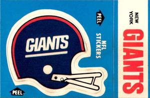 1985 Fleer Team Action - Stickers #NNO New York Giants Helmet Front