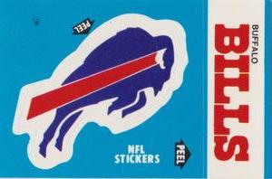 1987 Fleer Team Action - Stickers #NNO Buffalo Bills Logo Front