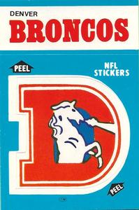 1987 Fleer Team Action - Stickers #NNO Denver Broncos Logo Front