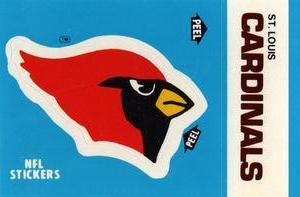 1987 Fleer Team Action - Stickers #NNO St. Louis Cardinals Logo Front