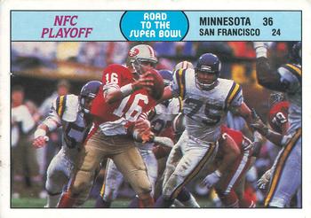 1988 Fleer Team Action #70 NFC Playoff Front