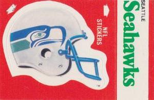 1988 Fleer Team Action - Stickers #NNO Seattle Seahawks Helmet Front