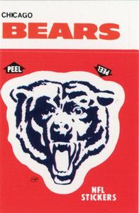 1988 Fleer Team Action - Stickers #NNO Chicago Bears Logo Front