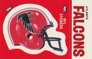 1988 Fleer Team Action - Stickers #NNO Atlanta Falcons Helmet Front