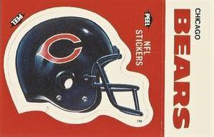 1988 Fleer Team Action - Stickers #NNO Chicago Bears Helmet Front