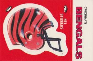 1988 Fleer Team Action - Stickers #NNO Cincinnati Bengals Helmet Front