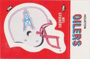 1988 Fleer Team Action - Stickers #NNO Houston Oilers Helmet Front