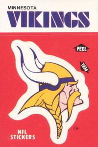 1988 Fleer Team Action - Stickers #NNO Minnesota Vikings Logo Front