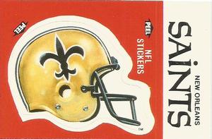 1988 Fleer Team Action - Stickers #NNO New Orleans Saints Helmet Front