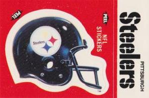 1988 Fleer Team Action - Stickers #NNO Pittsburgh Steelers Helmet Front