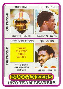 1980 Topps - Team Checklists #282 Ricky Bell / Isaac Hagins / Lee Roy Selmon Front