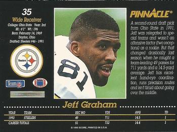 1993 Pinnacle #35 Jeff Graham Back