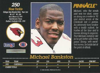 1993 Pinnacle #250 Michael Bankston Back