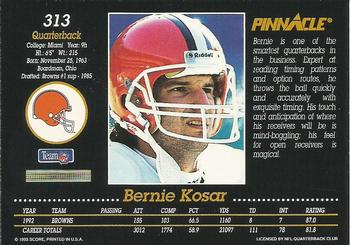 1993 Pinnacle #313 Bernie Kosar Back