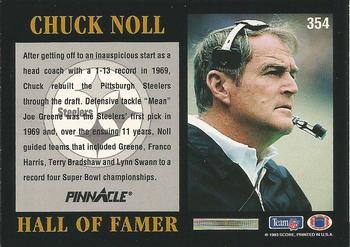 1993 Pinnacle #354 Chuck Noll Back