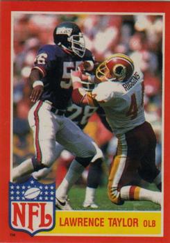 1985 Topps - Glossy NFL Stars #11 Lawrence Taylor Front
