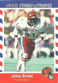 1990 Asher Candy Stars 'n Stripes #5 James Brooks Front