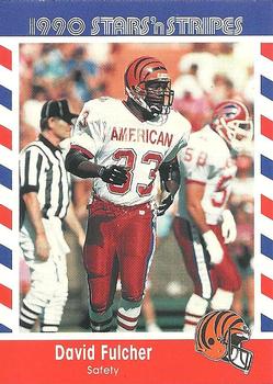 1990 Asher Candy Stars 'n Stripes #11 David Fulcher Front