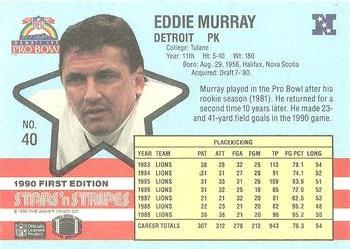 1990 Asher Candy Stars 'n Stripes #40 Ed Murray Back