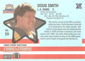 1990 Asher Candy Stars 'n Stripes #59 Doug Smith Back