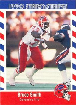 1990 Asher Candy Stars 'n Stripes #30 Bruce Smith Front