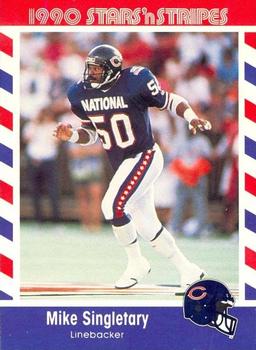 1990 Asher Candy Stars 'n Stripes #56 Mike Singletary Front