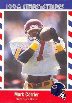 1990 Asher Candy Stars 'n Stripes #85 Mark Carrier Front