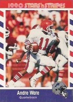1990 Asher Candy Stars 'n Stripes #86 Andre Ware Front